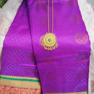Violet Silk Saree