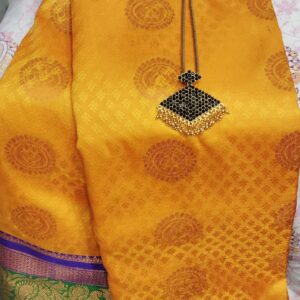 Yellow Silk Saree