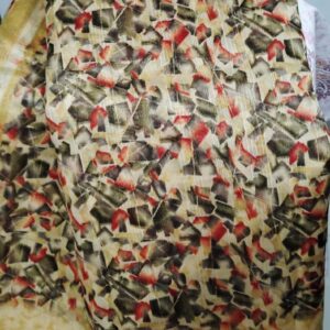 organza blend printed saree