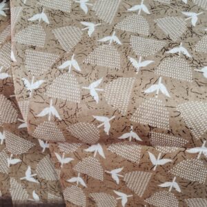 Fancy Brown Cotton Blend Printed Saree