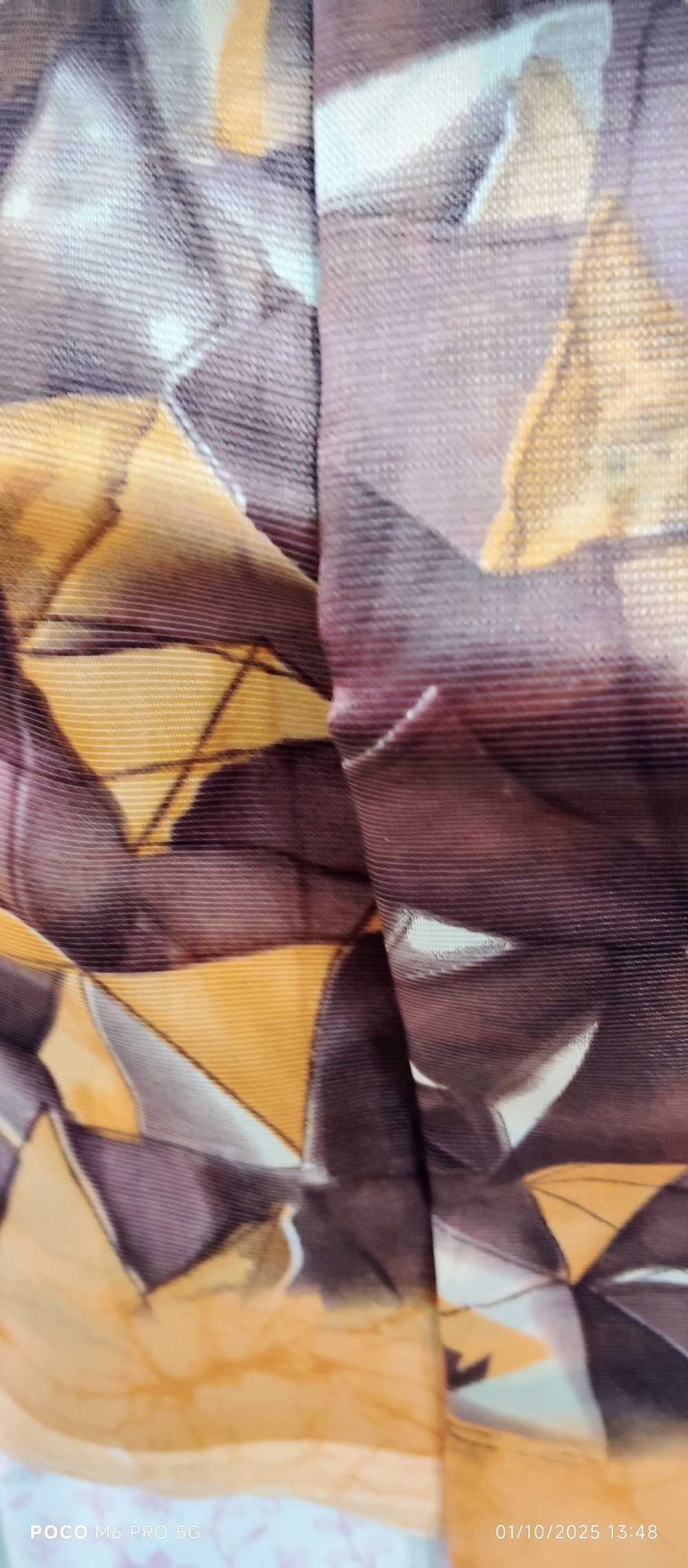 geometric printed saree