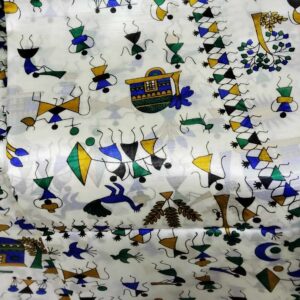 White Warli Art Printed Soft Saree 