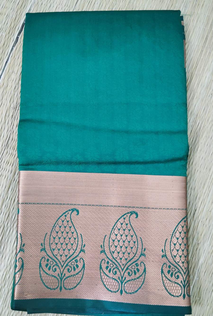 Emerald Green Soft Silk Saree