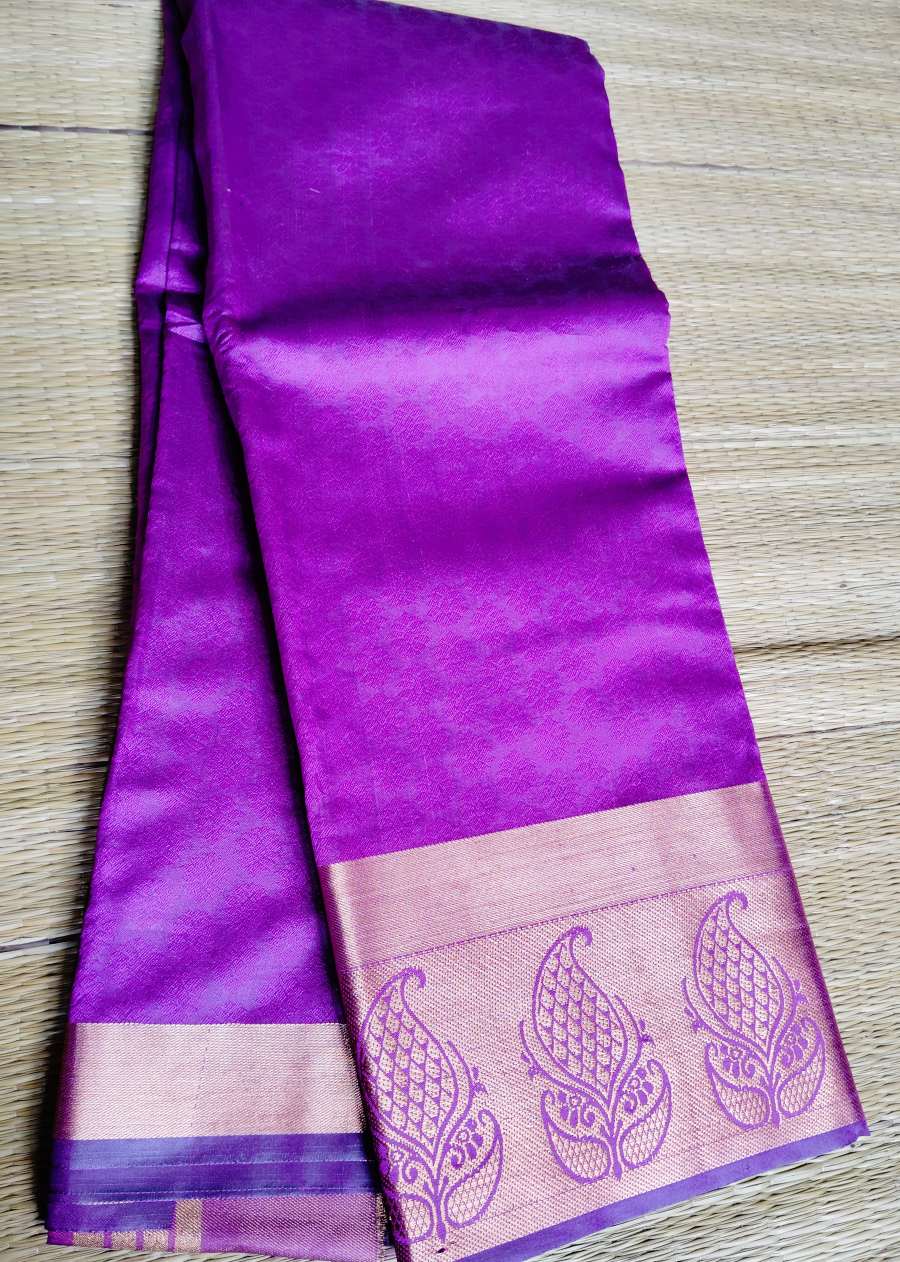 Royal Purple Soft Silk Saree,