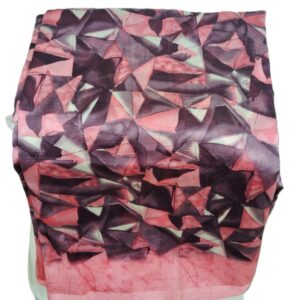 Geometric Printed Pink Abstract Saree