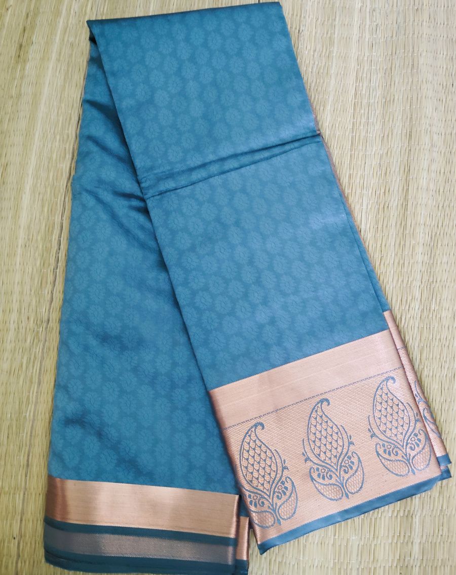 Steel Grey Soft Silk Saree
