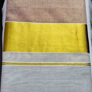 Tissue Cotton Copper Border Set Saree