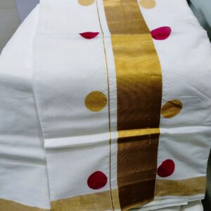 White Cotton Set Saree